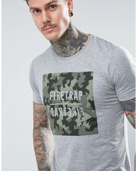 Мужская серая футболка с принтом от Firetrap