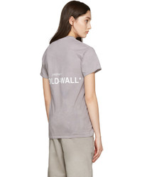 Женская серая футболка с принтом от A-Cold-Wall*