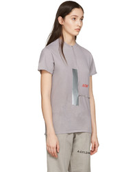 Женская серая футболка с принтом от A-Cold-Wall*