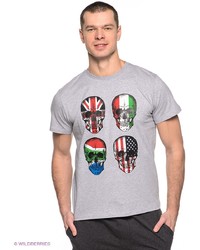 Мужская серая футболка с принтом от Infinity Lingerie