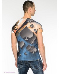 Мужская серая футболка с принтом от JB casual