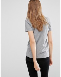 Женская серая футболка с принтом от People Tree
