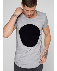 Мужская серая футболка с принтом от s.Oliver