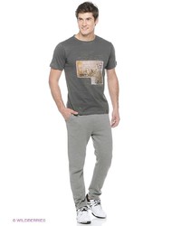 Мужская серая футболка с принтом от Stayer