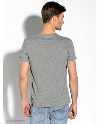 Мужская серая футболка с принтом от Strellson