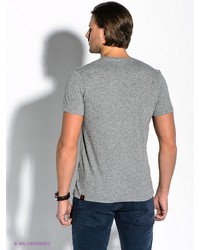 Мужская серая футболка с принтом от Strellson