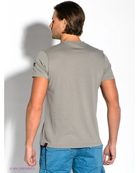 Мужская серая футболка с принтом от Strellson