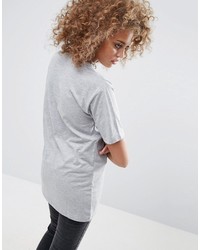 Женская серая футболка с принтом от Asos