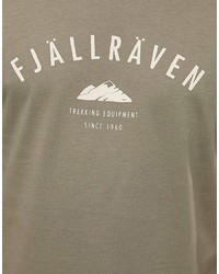 Мужская серая футболка с принтом от Fjallraven