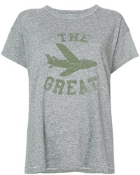 Женская серая футболка с принтом от The Great