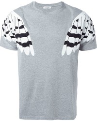 Мужская серая футболка с принтом от Valentino