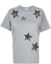 Женская серая футболка со звездами от RED Valentino