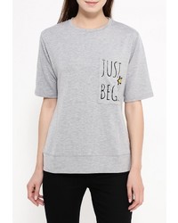 Женская серая футболка от adL