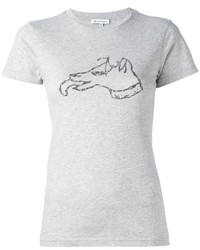 Женская серая футболка от Bella Freud