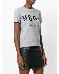 Женская серая футболка от MSGM