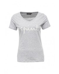 Женская серая футболка от Broadway