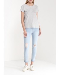 Женская серая футболка от Broadway