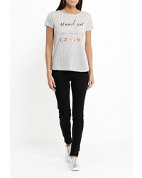 Женская серая футболка от Broadway