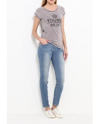 Женская серая футболка от Bruebeck