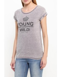 Женская серая футболка от Bruebeck