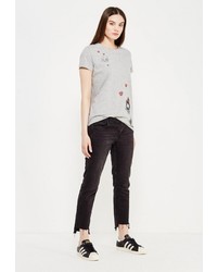 Женская серая футболка от Bruebeck