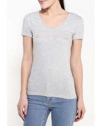 Женская серая футболка от Calvin Klein Jeans