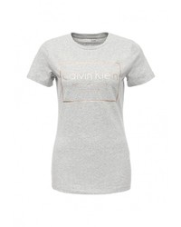 Женская серая футболка от Calvin Klein Jeans
