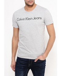 Мужская серая футболка от Calvin Klein Jeans