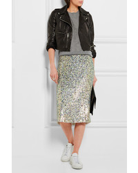 Женская серая футболка от J.Crew