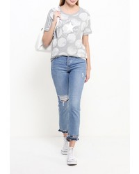 Женская серая футболка от Converse