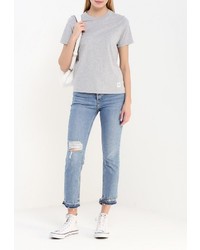 Женская серая футболка от Converse