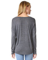 Женская серая футболка от Vince