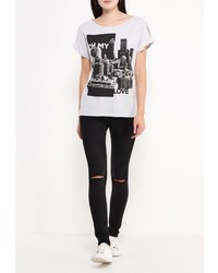 Женская серая футболка от Emoi