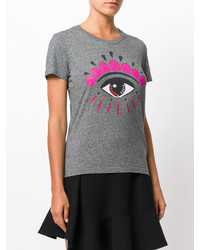 Женская серая футболка от Kenzo