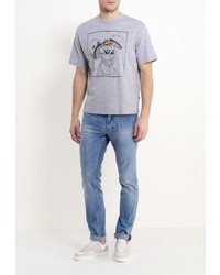 Мужская серая футболка от F5