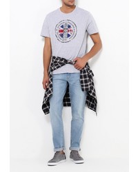 Мужская серая футболка от F5