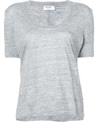 Женская серая футболка от Frame