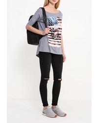 Женская серая футболка от Frank NY