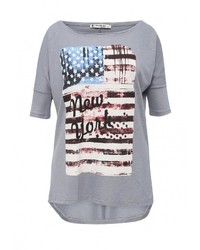 Женская серая футболка от Frank NY