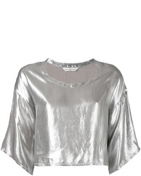 Женская серая футболка от Golden Goose Deluxe Brand