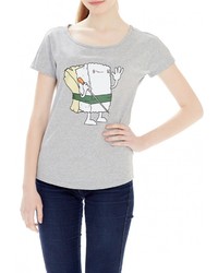 Женская серая футболка от Grezzo