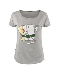 Женская серая футболка от Grezzo