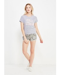 Женская серая футболка от Jennyfer