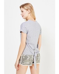 Женская серая футболка от Jennyfer