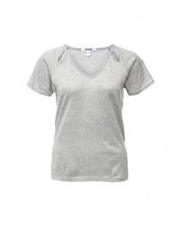 Женская серая футболка от Jennyfer