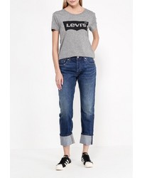 Женская серая футболка от Levi's