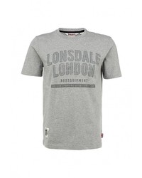 Мужская серая футболка от Lonsdale