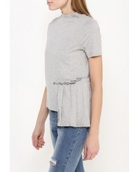 Женская серая футболка от LOST INK