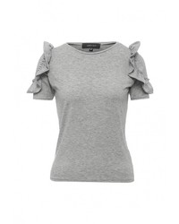 Женская серая футболка от LOST INK