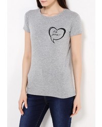 Женская серая футболка от LOST INK